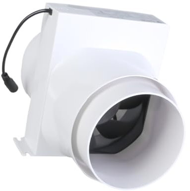 Ventilador extractor de 110 mm, 12 V, bajo ruido, conducto en línea, hidropónico, disipación de aire, para baño en casa, ventilación de la sala de crecimiento