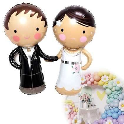 Helium Ballons Hochzeit Deko Hochzeit Wedding Hochzeitsdeko Mrs Luftballons für Just Married Deko Bride Folienballon Verlobung Brautpaar Valentinstag Set