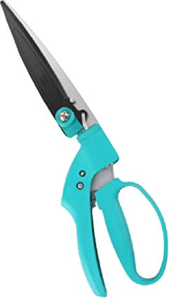 OLSKFUH Gartenheckenschere Gartengeräte, 180 Grad Drehbare, Vollständig Gehärtete Klinge, Handgrasschere, Gut Zum Trimmen Verschiedener Gräser Und Leichter Hecken,