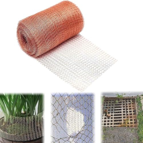 Calenxy Kupferband Gegen Schnecken 12.7cm x15m, Kupfernetz Schneckenzaun Kupfernetz,Schneckenschutz Hochbeet Geeignet für Verhindern Gartenmaus Nacktschnecken