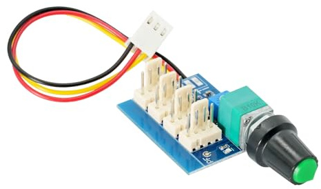 AYWHP 1 controlador de velocidad PWM, puertos de 3 pines, CC 0 – 12 V, 4 cables, 4 cables, 4 canales, CPU de 4 canales, ventilador de ventilador, controlador de velocidad, interruptor PWM para carcasa