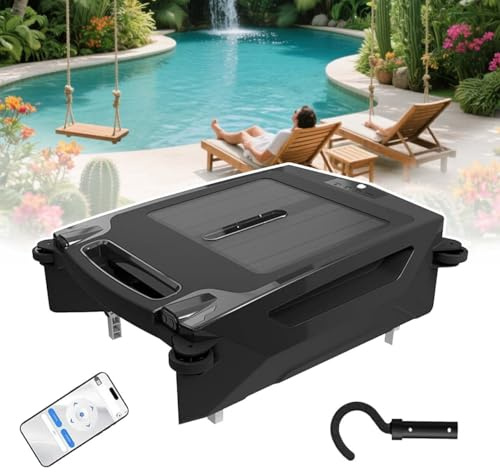 zhenmaster Skimmer robótico para Piscina Solar e inalámbrico – Control por App, batería 2500mAh, Limpieza automática, 3.4L, Ideal para Piscinas de Agua Salada o Dulce, IPX7