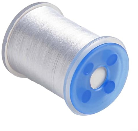 Fil fluorescent 70D pour fixation de mouches, pour ajuster les hameçons et la fabrication d'appâts (blanc)