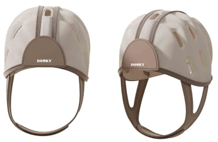 Dooky Baby Schutzhelm 6–24 Monate für Krabbel- und Laufanfänger (weicher und Leichter Kopfschutz für Babys ab 6 Monaten, stoßabsorbierend, atmungsaktiv, mit Klettverstellung für sicheren Halt)
