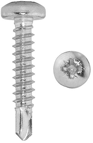 D´s Items | Bohrschrauben mit Flachkopf u. Kreuzschlitz Z (Pozi) für Weichmetalle (z.B. Aluminium) - 3,9x25 - DIN 7504 (Form M) - Edelstahl A2 - [1000 Stück] - | Selbstschneidende Schnellbauschrauben