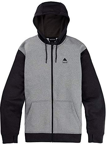 Burton Herren Fleece Pullover Oak, Gray Heather/True Black, M, 16224110020