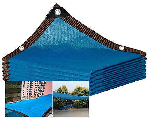 Telas para Toldos Blue Malla Sombreadora 85% UV, Gran Jardín Al Aire Libre, Invernadero, Sombra, Vela, Piscina, Césped, Obra De Construcción, Toldo (Size : 9X10M)