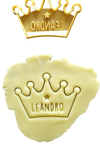 3DKOUPE - Emporte-pièce couronne - Personnalisable avec texte - Couleur au choix - Conçu et fabriqué en France