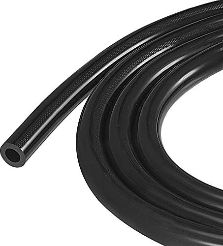 sourcing map Vakuum Silikonschlauch 8mm Innendurchm. für Motor Schwarz | 1.5m, 14mm Außendurchm., 3 mm Wanddicker Schlauch