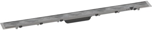 hansgrohe RainDrain Rock - set di canalina doccia piastrellabile e accorciabile, canale di drenaggio doccia 900 mm, scarico a pavimento