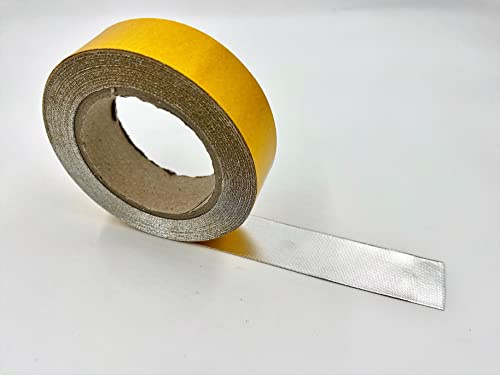 Självhäftande värmeskydd tejp/värmeskyddsband – aluminiumbelagd – upp till 500 °C (10 cm x 2 m)