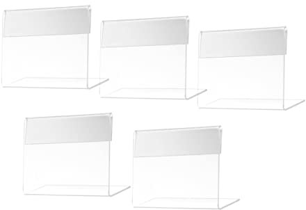 PLAFOPE 15pièces Supports Affichage Acrylique Transparent Pour Étiquettes De Prix Lot De Présentoirs De Table Légers Pour Supermarchés Magasins Restaurants Écoles Et Expositions