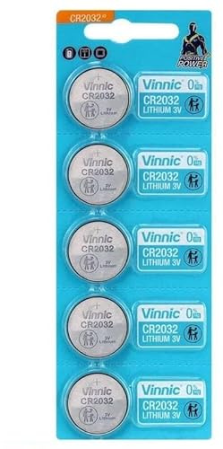Confezione da 5 batterie VINNIC CR2032