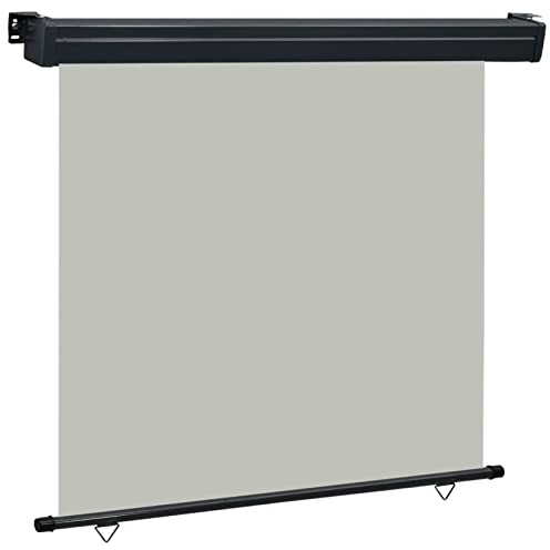 CIADAZ Balkon-Seitenmarkise, Sichtschutz Terrasse, Windschutz Balkon, Vertikalmarkise, Balkon Seitensichtschutz, Balkon Sonnenschutz, 170 × 250 cm Grau