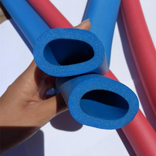 Rohrisolierung Flammschutzmittel,Rohrdämmung Flexibel Für Klimaanlagen,Isolierschlauch Einfrieren Verhindern Rot Blau,ID 6mm,13mm,20mm,25mm,9/15/20mm Wandstärke,Länge 1.7m/1.8m ( Farbe : Blau , Größe