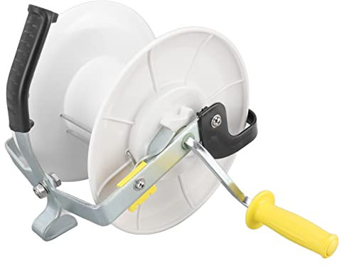 Carrete de alambre para cerca eléctrica, carrete enrollador de cuerda con manivela, carrete de cuerda electrificado para cerca resistente para enrollar y desenrollar rápidamente (MLD-0052)