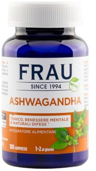 Ashwagandha, Alto Dosaggio, 180 Compresse, Azione Tonico Adattogena per il Benessere Fisico e Mentale, Favorisce il Rilassamento, Senza Glutine, Senza Lattosio