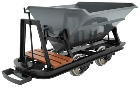 ML-Train Kipplore mit Bremserbühne grau - Grubenhunt Feldbahnwagen | Selbstbauwagen/Bausatzwagen - Gartenbahn Spur G