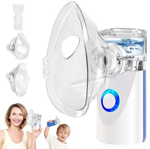 Nébuliseur Portable Pour Adultes Et Enfants, Nébuliseur à Vapeur En Maille Pour Problèmes Respiratoires, Nébuliseur Rechargeable Pour Les Voyages Et La Maison