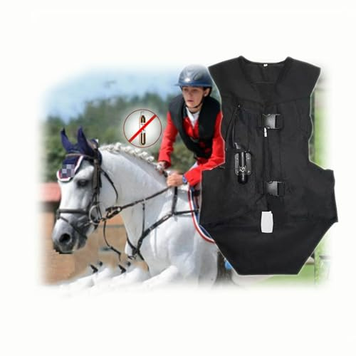 Giubbotto for Airbag Equestri Adulti Giubbotto for Alirbag Che Cavalcava Con Vertebre Al Collo/coda Dimensione Regolabile(M)