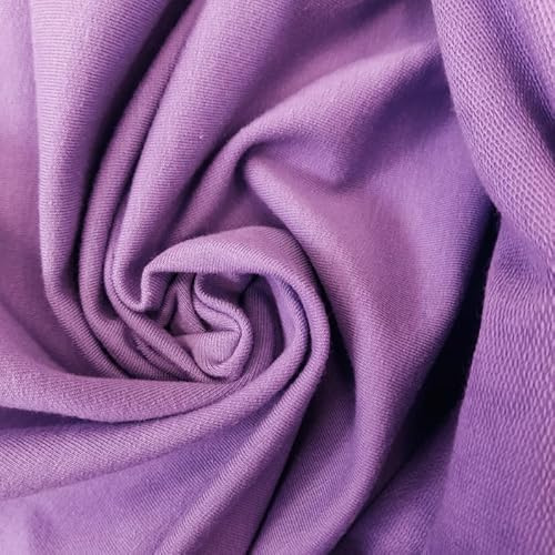 PAWOTEX Sweatstoff meterware zum nähen sweat stoff meterware sweatstoff mädchen french terry meterware kinder baumwollstoff Stoffe Zum Nähen einfarbig Kinder Sweatstoff Meterware 170x0,5 m 280g