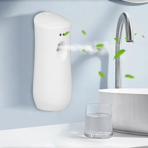 300ml Duftsprüher Automatisch, Raumduft Erfrischer Automatisch mit Timer Lufterfrischer Automatisches, Room Spray Air Freshener Automatic für Zuhause, Bad, Hotel, Büro (Weiß, Standard)