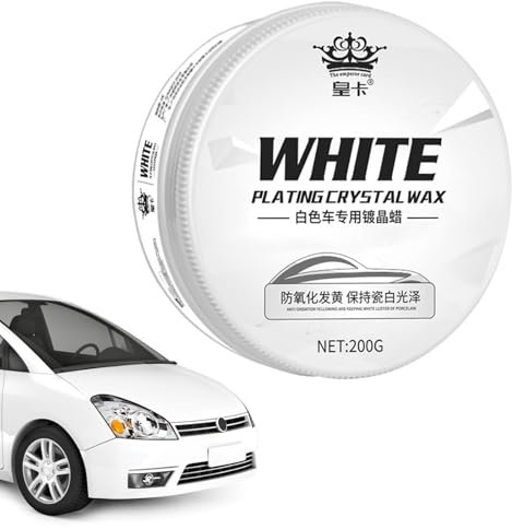 Policchina di cera per auto - Restorer di vernice bianca, potenziatore di mantello chiaro | Pasta di lucentezza protettiva anti-scratch, trattamenti di superfici lucidi ad alta crema, soluzione di fin