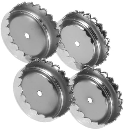 Ipetboom Magnetic Stainless Steel Soap Holder Caps 4pcs Wall Mounted Soap Drain Holder Set Storage Rack for Household Use