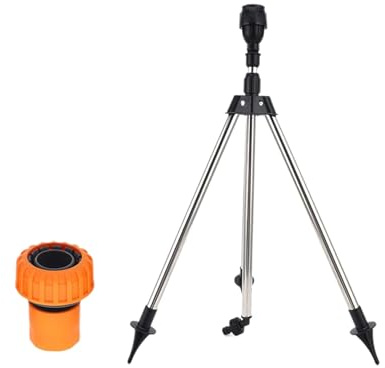 Tripod Sprinkler With Flexible Sprayed Setting 1Inch Connector Leak Resistant Fit For Efficient Plant Watering Tripod Sprinkler For Greenhouses & Flowerbeds