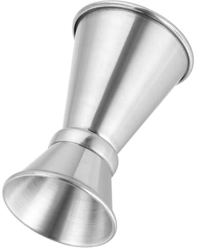 COLLBATH Vaso Medidor Doble para Cócteles de Acero Inoxidable Taza de Medición Onzas para Coctelería y Vino Herramienta Profesional para Bares y Restaurantes