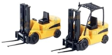 1:76 Per Piccolo Carrello Elevatore In Plastica Modello Di Auto Scena Statica Collezione Souvenir Auto Regalo Di Festa(Yellow)