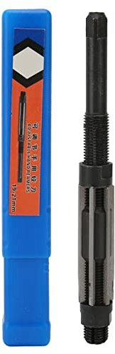 Utensile a mandrino manuale per alesatura regolabile, alesatore manuale regolabile a 6 scanalature con intervallo da 19 a 21 mm, utensile da taglio in acciaio 9SiCr per la foratura