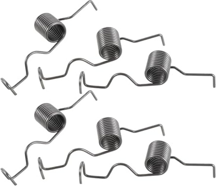 MAGICLULU 6pcs Hand Push Corn Planter Springs Push Seeder Spring for Outdoor Planting Tool Use Silver Steel Wear Resistance Elasticity Field Environments