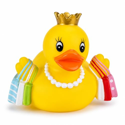 Topshop24you Badeente Shopping Queen Deko-Sammlerartikel PVC gelb 7,5 cm