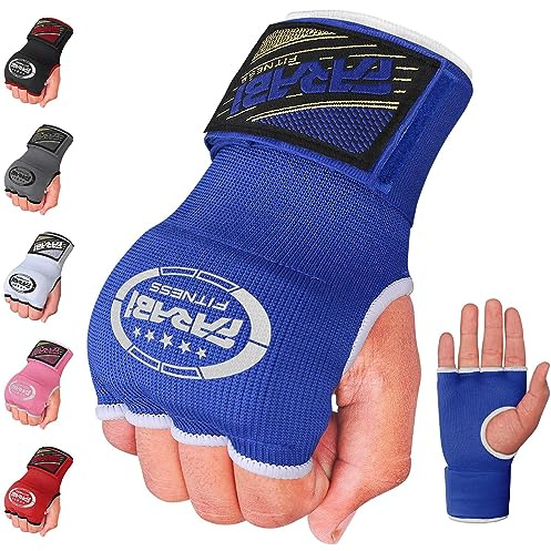 Farabi Sports Innenhandwickel für Kinder innenhandschuhe Boxen Box Bandagen männer & Frauen Bandagen Boxen MMA Muay Thai Training boxbandagen (Blau)