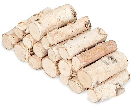 NaDeco Birkenzweig Stücke, Länge ca. 7 cm, verpackt mit 250 g | Birkenstamm Stücke | Birkenzweig Stücke | Birkenholz Stämmchen | Birkenäste | Dekoäste | Birkeholz Stücke | Bastelholz | Dekoholz