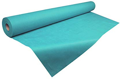 chiner Rollo Mantel de Mesa 1 x 50 m Turquesa | Polipropileno 100%, Apto para uso alimentario, Desechable, Para celebraciones y buffet