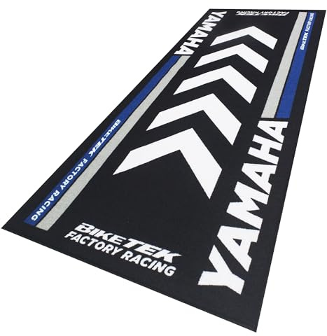 Biketek Garagenteppich Moto Series 4, kompatibel mit Yamaha, 190 x 80 cm