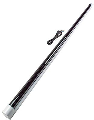 PSYWORK Schwarzlicht Komplettset Eco 120cm 36W mit weißer Fassung