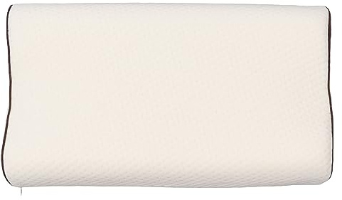 Tyenaza Oreiller en Mousse à Mémoire De Forme, 50 X 28 X 10 Cm, Oreiller Cervical à Rebond Lent, Contour du Cou pour Dormir, Oreiller De Lit Ergonomique Respirant pour Les Douleurs Cervicales