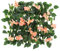 Rotolo Schermante For Recinzione Da Giardino Con Fiori Viola Edera Artificiale, Pannelli Espandibili Decorativi In ​​traliccio Da Giardino Con Foglie Di Edera Finta, Resistente ,Sfondo Verde(Champagne