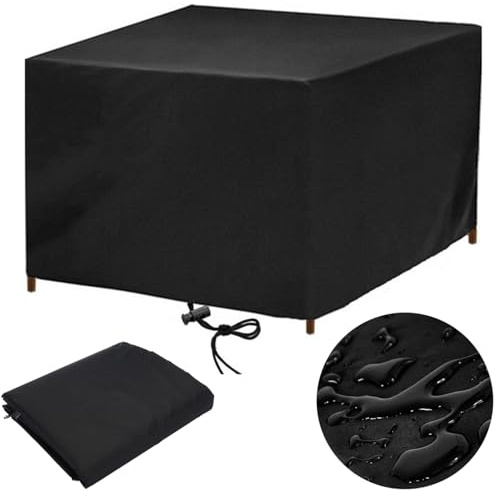 Housse Table de Jardin 220x80 Housse Salon de Jardin Exterieur Housses pour Mobilier de Jardin Impermeable Bache Table Exterieur Housse de Protection Salon de Jardin Rectangulaire 220x80x90cm LxWxH