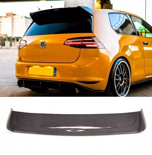 Auto Perfectionists UK Rear Boot Spoiler Compatible With VW Golf TSI TDI MK7 MK7.5 2013-2020 Osir Style ABS Carbon Fibre