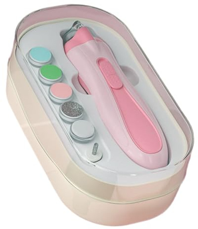 Automatic Nail Clipper,Electric Fingernail Clippers | Battery Powered Children's Manicure Care Set with Led Light Anti-Pinch Trim Buffer Kit for Babies Boys Girls Trimming