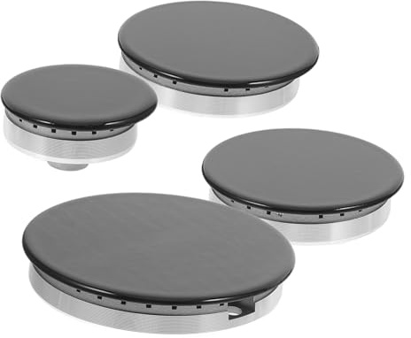 Hohopeti Juego de Tapas Kit de Reemplazo Fácil y Resistente para Quemador de Estufa de Gas de Aluminio y Hierro para Cabezal de Quemador en Cocina