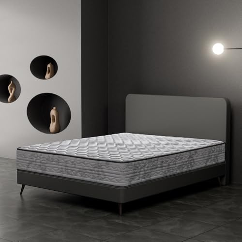 CHESTIA Colchón 135 x 180 cm Viscoelástico Zeus | Altura 27cm | Firmeza Alta para Soporte Lumbar | Oeko Tex | Transpirable y Ortopédico | Hecho en España.