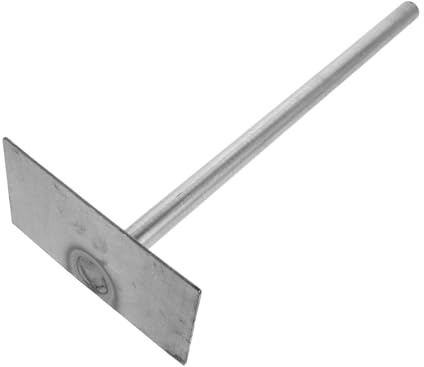 FUTUREORYY Râteau à Cendres Acier Manganèse Renforcé Pelle Métallique Robuste pour Cheminée et Manche Long pour Nettoyage et Braises