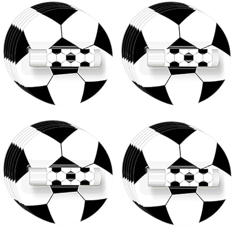 24 Pack Soccer Lip Balm Bulk, 0.15oz Beeswax Moisturizing Vanilla Flavor Chapstick for Soccer Team Gifts, Sports Theme Party Favors for Girls Boys Women & Men Sports Lovers