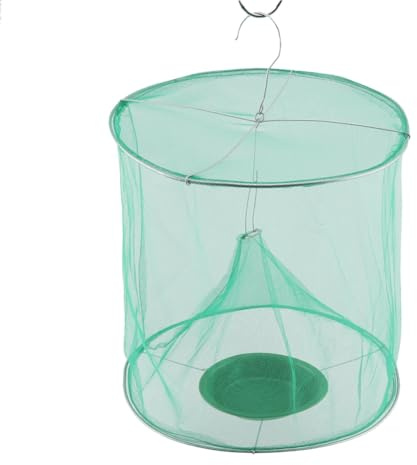 YYALYYON trappola per mosche per casa, all'aperto, giardino, patio, fattoria, parco, fabbrica alimentare, discarica, non tossico, senza sostanze chimiche, inodore, esca, gabbie killer,