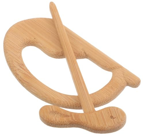 LRXIYODE Broche en Bois Sculptée Animal pour Pull et Écharpe, Pince à Col de Cardigan Hibou, Accessoire Mode Naturel, Fixation Sécurisée, Bijou Féminin Unique et Décoratif